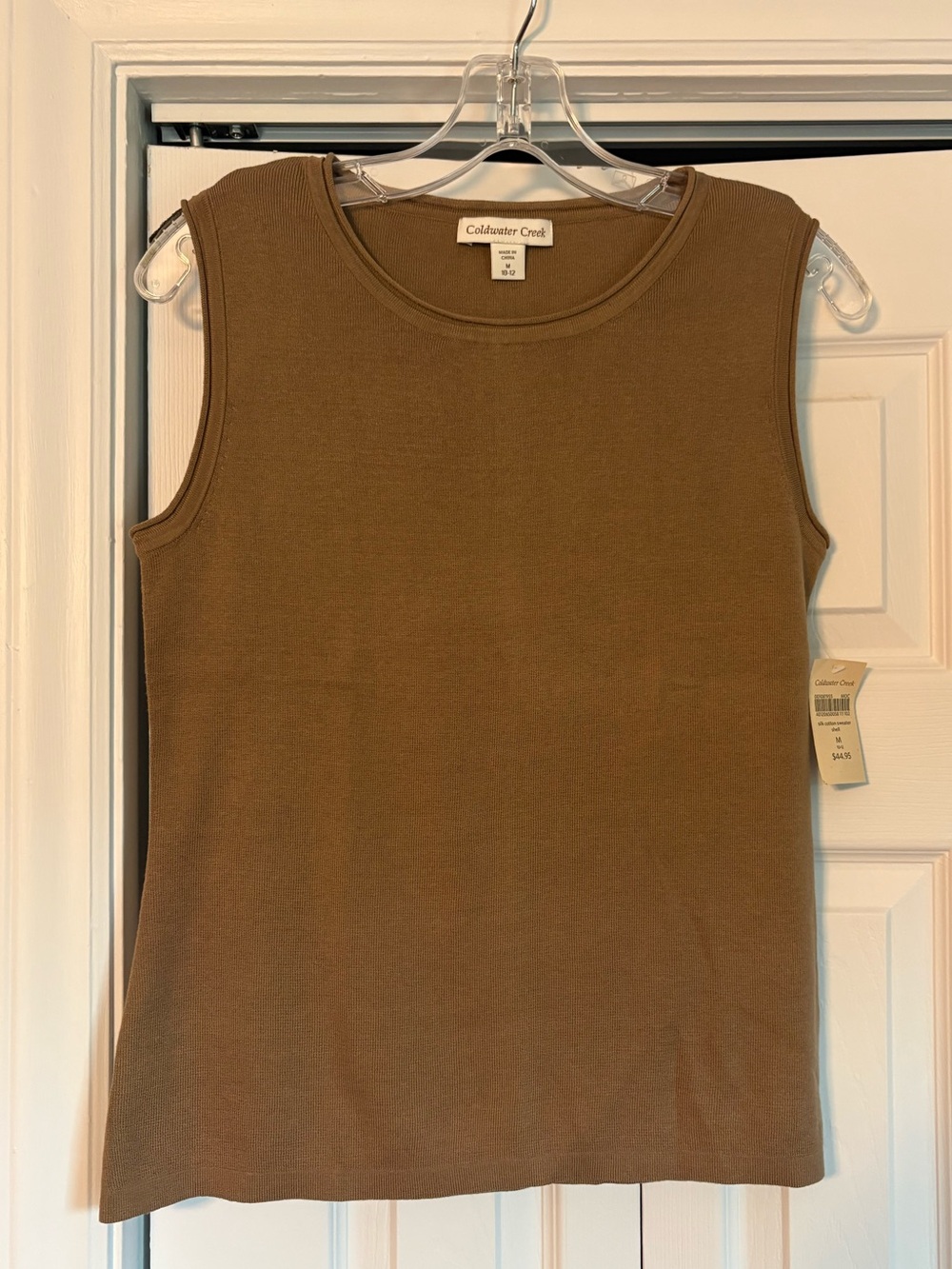 Coldwater Creek Sleeveless Knit Tank Top - Brown